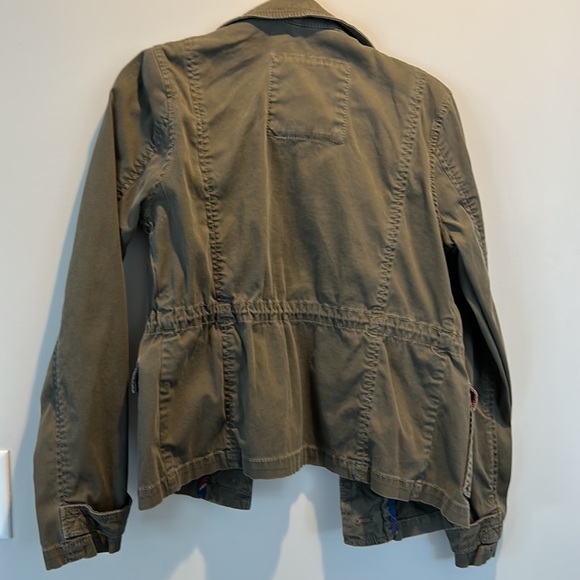Hollister Army Green tie waist jacket - Picture 6 of 14